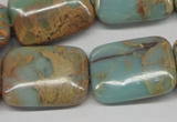 CNS149 15.5 inches 18*25mm rectangle natural serpentine jasper beads