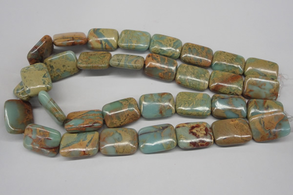 CNS149 15.5 inches 18*25mm rectangle natural serpentine jasper beads