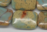 CNS151 15.5 inches 22*30mm rectangle natural serpentine jasper beads