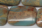 CNS152 15.5 inches 30*40mm rectangle natural serpentine jasper beads