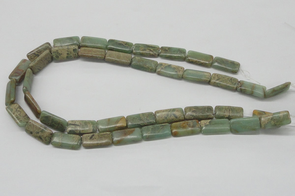 CNS19 16 inches 10*20mm rectangle natural serpentine jasper beads