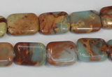 CNS194 15.5 inches 12*16mm rectangle natural serpentine jasper beads