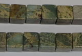 CNS210 15.5 inches 15*15mm cube natural serpentine jasper beads