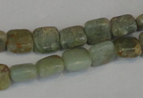 CNS212 15.5 inches 6*6mm square natural serpentine jasper beads