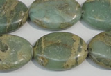 CNS242 15.5 inches 18*25mm oval natural serpentine jasper beads