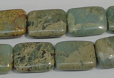 CNS256 15.5 inches 15*20mm rectangle natural serpentine jasper beads