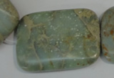 CNS258 15.5 inches 30*40mm rectangle natural serpentine jasper beads