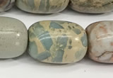 CNS313 15.5 inches 13*18mm drum serpentine jasper beads