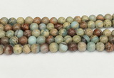 CNS332 15.5 inches 8mm round serpentine jasper beads wholesale