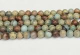 CNS333 15.5 inches 10mm round serpentine jasper beads wholesale