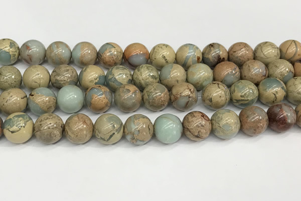 CNS334 15.5 inches 12mm round serpentine jasper beads wholesale