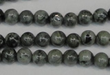 CNS400 15.5 inches 4mm round natural serpentine jasper beads