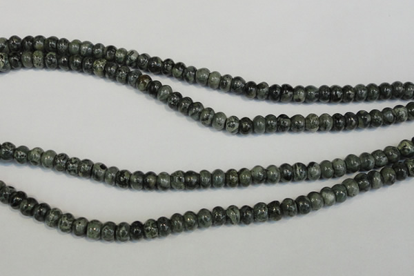 CNS410 15.5 inches 4*6mm rondelle natural serpentine jasper beads