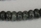 CNS412 15.5 inches 5*8mm rondelle natural serpentine jasper beads