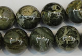 CNS506 15.5 inches 16mm round natural serpentine jasper beads