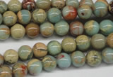 CNS62 15.5 inches 8mm round natural serpentine jasper beads