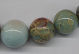 CNS70 15.5 inches 12mm - 24mm round natural serpentine jasper beads