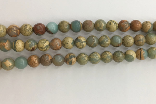 CNS702 15.5 inches 8mm round serpentine jasper beads wholesale