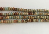 CNS713 15.5 inches 4*6mm rondelle serpentine jasper beads wholesale