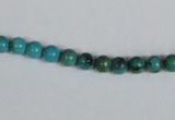 CNT01 16 inches 5mm round natural turquoise beads wholesale