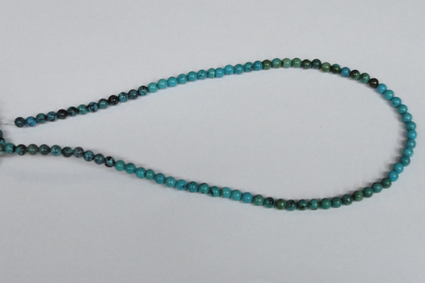 CNT01 16 inches 5mm round natural turquoise beads wholesale