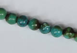 CNT04 16 inches natural turquoise 8mm round beads wholesale