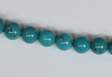 CNT07 16 inches 8mm round natural turquoise beads wholesale