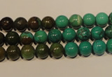 CNT103 15.5 inches 7mm round natural turquoise beads wholesale