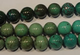 CNT106 15.5 inches 10mm round natural turquoise beads wholesale