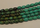 CNT116 15.5 inches 4*6mm rice natural turquoise beads wholesale