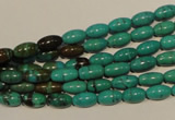 CNT117 15.5 inches 4*8mm rice natural turquoise beads wholesale