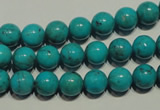 CNT147 15.5 inches 8mm round natural turquoise beads wholesale