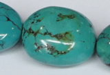 CNT16 16 inches 26-35mm nugget natural turquoise beads wholesale