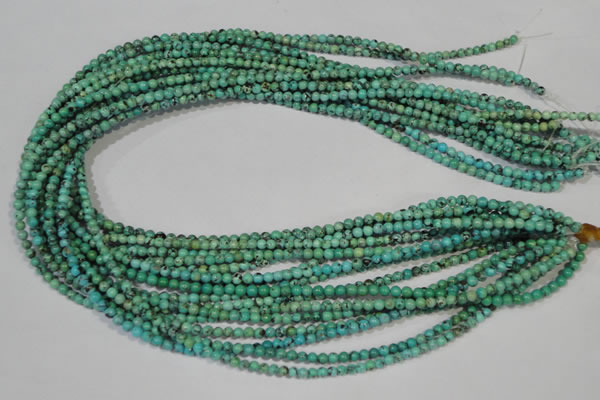 CNT201 15.5 inches 3mm round natural turquoise beads wholesale