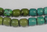 CNT211 15.5 inches 8*8mm – 8*10mm drum natural turquoise beads wholesale