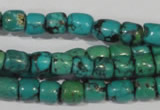 CNT212 15.5 inches 7*4mm – 7*6mm drum natural turquoise beads wholesale