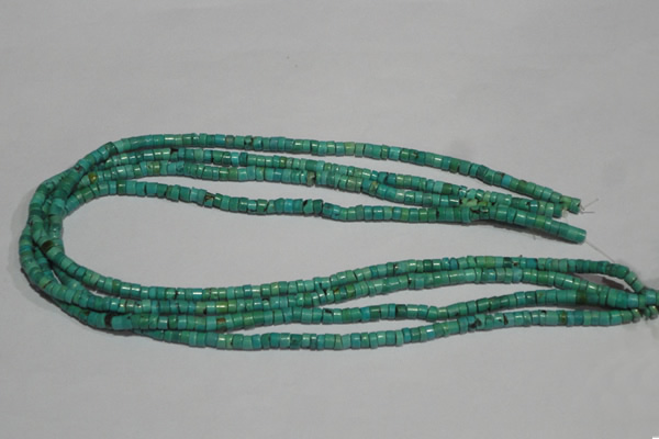 CNT218 15.5 inches 3.5*4.5mm heishi natural turquoise beads wholesale