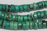 CNT221 15.5 inches 3*8mm – 5*10mm heishi natural turquoise beads