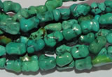 CNT234 15.5 inches 6*9mm bone natural turquoise beads wholesale