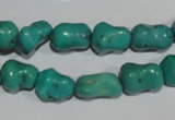 CNT238 15.5 inches 9*12mm bone natural turquoise beads wholesale