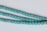 CNT24 16 inches 3.5mm round natural turquoise beads wholesale