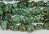 CNT243 15.5 inches 8*10mm - 10*14mm nuggets natural turquoise beads