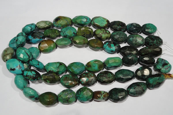 CNT275 13*18mm - 18*23mm faceted nuggets natural turquoise beads