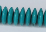 CNT28 16 inches 7*24mm rondelle natural turquoise beads wholesale