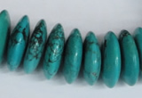 CNT29 16 inches 8*25mm rondelle natural turquoise beads wholesale