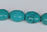 CNT34 16 inches 15*18mm nugget natural turquoise beads wholesale