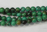 CNT351 15.5 inches 6mm round turquoise beads wholesale