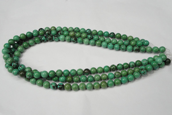 CNT352 15.5 inches 8mm round turquoise beads wholesale