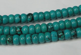 CNT360 15.5 inches 4*6mm rondelle turquoise beads wholesale