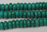 CNT363 15.5 inches 4*8mm rondelle turquoise beads wholesale